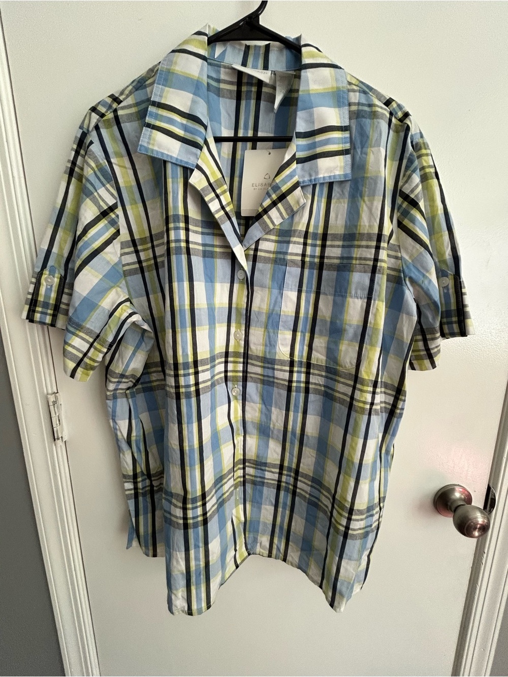 Elizabeth by Liz Claiborne, Women Plaid Shirt - Picture 3 of 13
